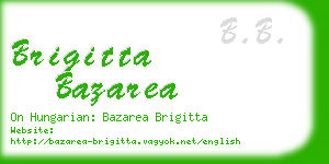 brigitta bazarea business card